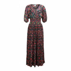 Vintage 80's Diane Freis Fit & Flare Dress Women Small Multi Floral Cottage Core